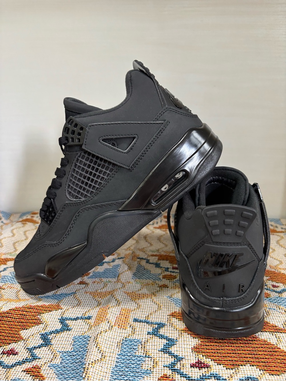 Jordan 4 Retro Black Cat (2025 Version) - Men’s Athletic Shoes Sneakers - Picture 4 of 8